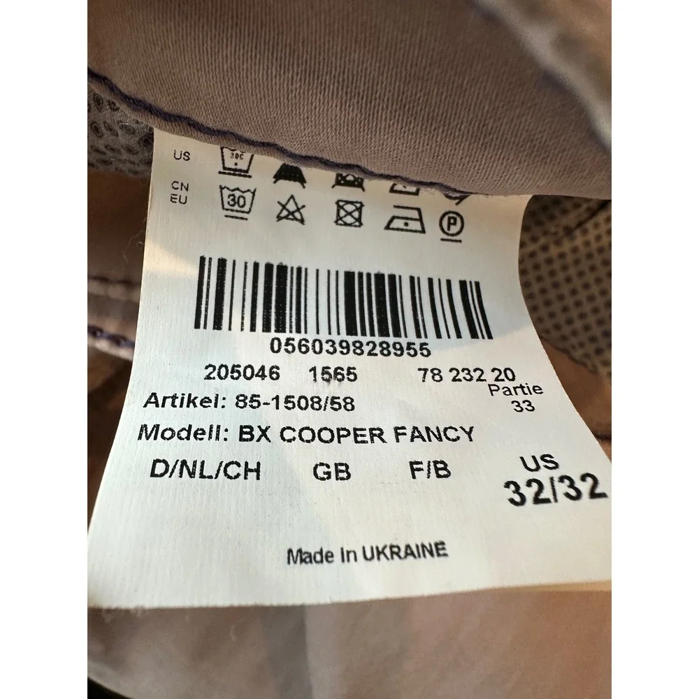 Brax Feel Good Cooper Fancy Mens Regular Fit Pants Tan Brown Size 32/32